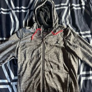 Jordan Zipper Grey Sweater, Men’s Medium
